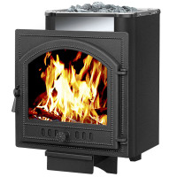Чугунная печь для бани Сенсация 22 Антрацит 205 (Везувий) до 24 м3