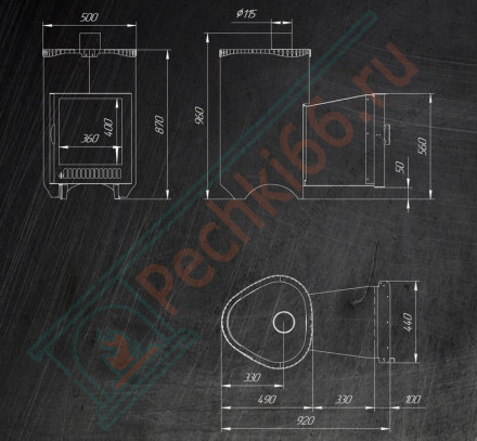 Печь для бани Оптима ПФ (Лайн) (Ферингер)