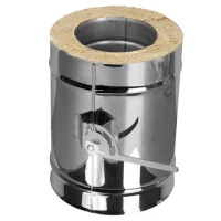 Задвижка повортная с механизмом фиксации V50R с изол (AISI-321/0,8-AISI-304/0,5) d-180/280 (Вулкан)