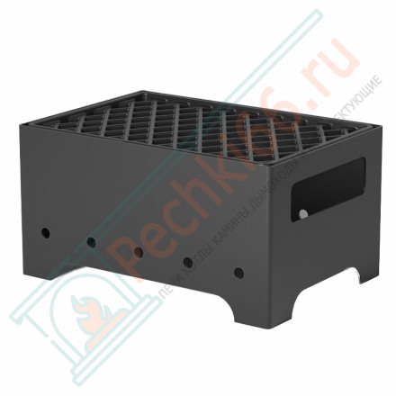 Мангал "Турист 1" с чугунной решеткой "Стейк" (Везувий)