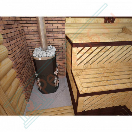 Печь для бани Русь-Сетка 18Л (Теплодар) до 18 м3