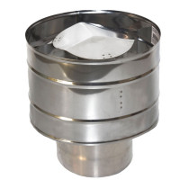 Оголовок с дефлектором (НЕРЖ-439/0,5-ОЦИНК/0,5) d-120/200 (УМК)