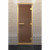 Стеклянная дверь для хамама в золотом профиле, бронза матовая 200х70 (по коробке) (DoorWood)