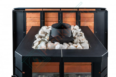 Печь для русской бани № 06МК-16 в кирпичном кожухе (Тройка) до 16м3