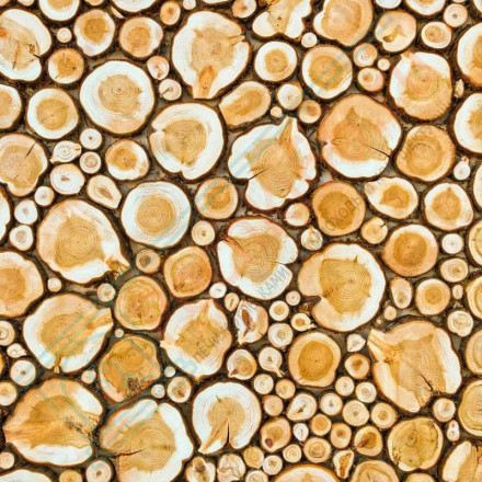 Панно из можжевельника на щите 400х400 мм