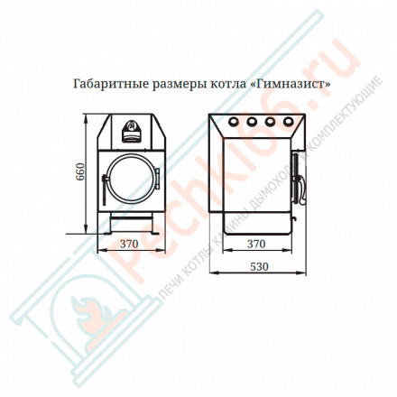 Отопительная печь Гимназист (T.M.F) до 100 м3