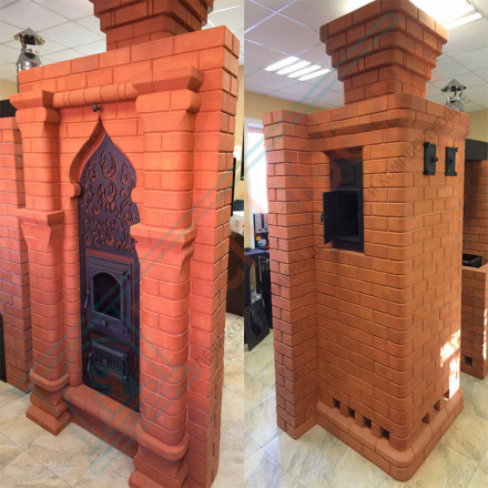 Дровяная банная печь Хохлома (Тройка) до 18 м3