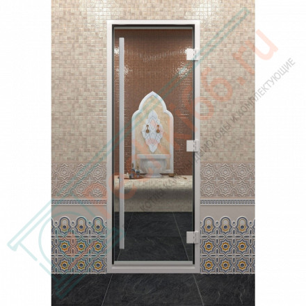 Стеклянная дверь DoorWood «Хамам Престиж прозрачное» 200х80 см