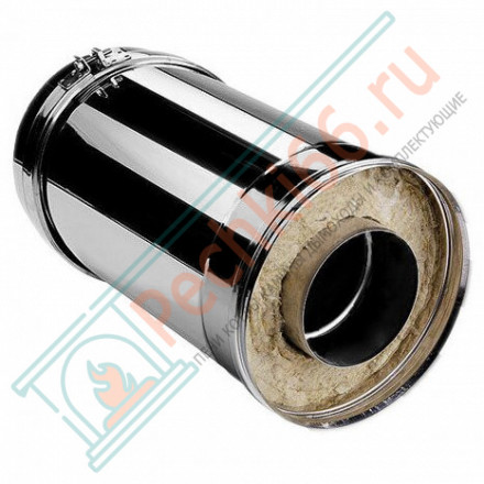 Сэндвич труба V50R с изол L=250 (AISI-310S/0,8-ОЦИНК-RAL/0,5) d-130/230 (Вулкан-Cerablanket)