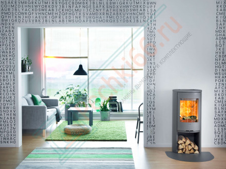 Печь-камин 510:1 Style, верх чугун, цвет серый (Contura)