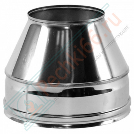 Конус Факел V50R с изол (AISI-321/0,8-AISI-304/0,5) d-150/250 (Вулкан-Cerablanket)