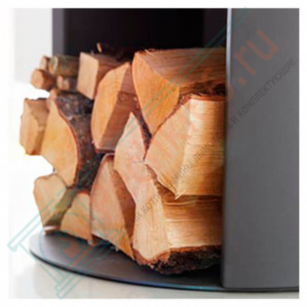 Печь-камин 510:2 Style, верх стекло, цвет черный (Contura)