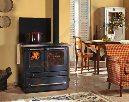 Печь с варочной поверхностью TermoSovrana, цвет песчаный (La Nordica)