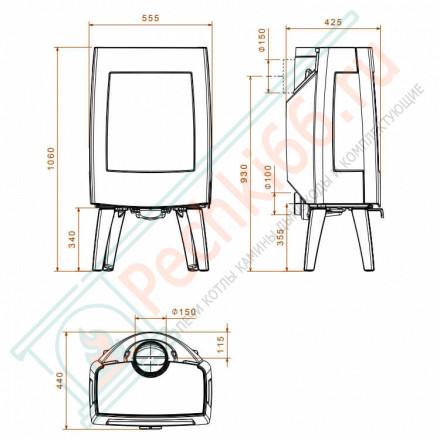Чугунная печь Sense303 (Dovre)