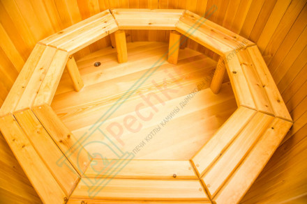 Купель кедровая круглая 200х200х120 (НКЗ)