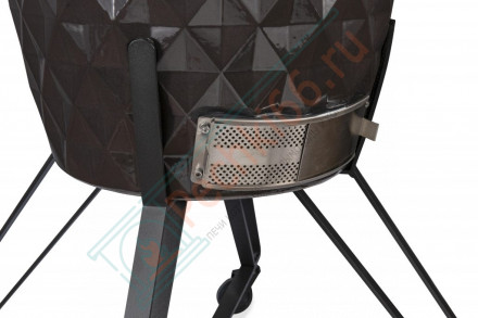 Керамический гриль Diamond Egg XL серый