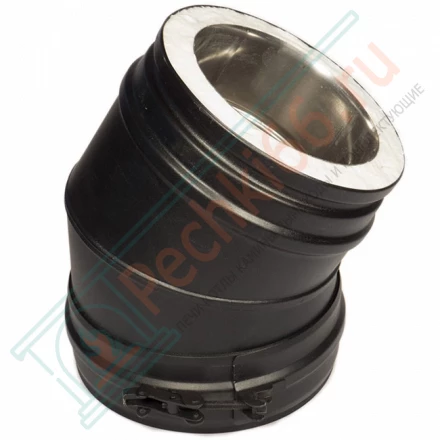 Отвод 45° (AISI-310S/1,0 мм-ОЦИНК-RAL/0,6) d-150/250 (Schiedel-Permeter ULTRA)