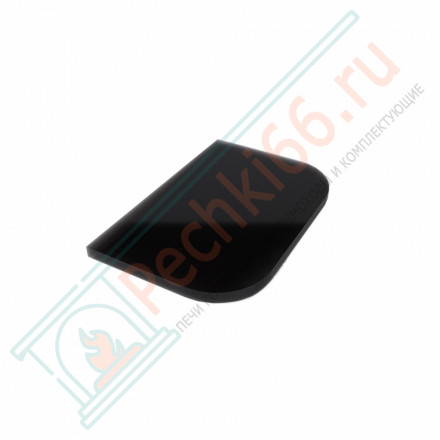 Стеклянный притопочный лист BLACK 600х400х8мм