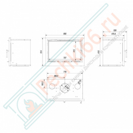Стальная топка ARKE/80 (Kratki)