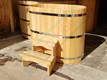 Купель кедровая овальная 78х100х100 (НКЗ)