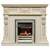 Каминокомплект Corsica - Слоновая кость с патиной (Ширина 1100) с электрическим очагом Cavendish