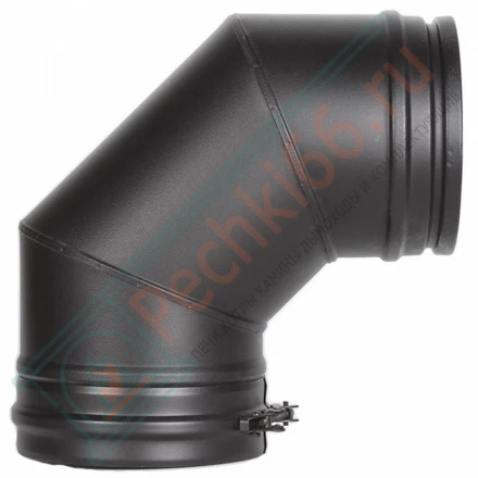 Отвод 90° (AISI-310S/1,0 мм-ОЦИНК-RAL/0,6) d-130/230 (Schiedel-Permeter ULTRA)