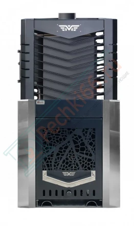 Печь для бани № 06-ГТ 20 на газу с сеткой для камней (усиленная) (Тройка) до 18 м3