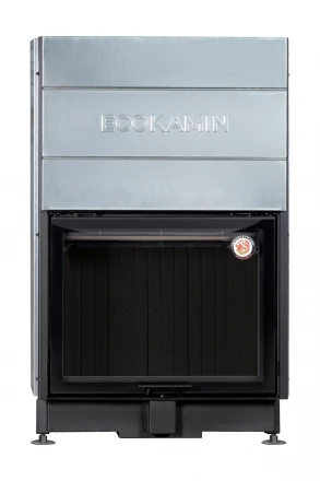 Топка Вега 1000 MPB подовое горение принтинг черный шамот (Экокамин)