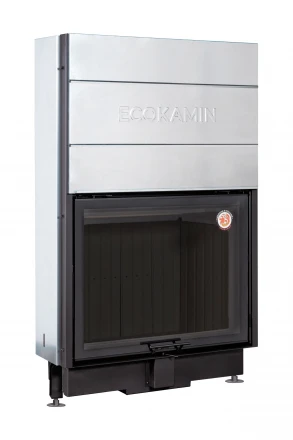 Топка Вега 1000 MPB подовое горение принтинг черный шамот (Экокамин)