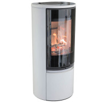 Печь-камин 510G:2 Style, верх стекло, цвет серый (Contura)