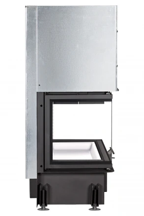 Каминная топка Дельта 800 P три стекла принтинг подовое горение (Экокамин)