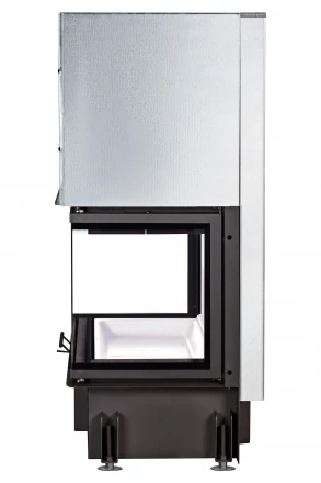 Каминная топка Дельта 800 P три стекла принтинг подовое горение (Экокамин)