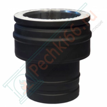 Переходник Prima Plus - Permeter (AISI-310S/1,0 мм-ОЦИНК-RAL/0,6) d-130/180 (Schiedel-Permeter ULTRA)