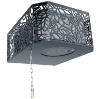 Обливное устройство для бани Каскад 30 л, хохлома черный (Изистим)