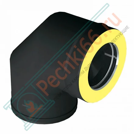 Отвод 90° V50R с изол (AISI-310S/0,8-ОЦИНК-RAL/0,5) d-180/280 (Вулкан-Cerablanket)