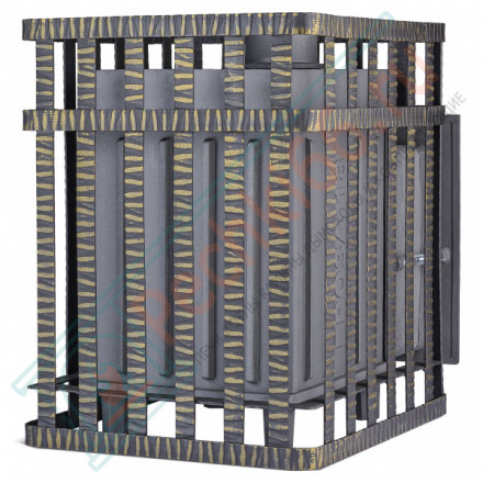 Чугунная печь для бани Гроза в сетке 18 (П2) (ТехноЛит)