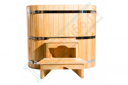 Купель кедровая овальная 120х200х120 (НКЗ)