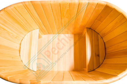 Купель кедровая овальная 120х200х120 (НКЗ)