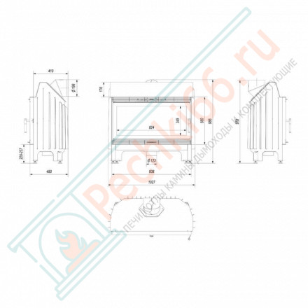 Стальная топка Blanka 910 (Kratki)