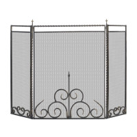 Экран каминный С110S, серебро (Везувий)