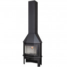 Печь-камин Мюнхен пристенно-угловой Черный (ЭкоКамин) до 240 м3 Печь-камин Мюнхен пристенно-угловой Черный (ЭкоКамин) до 240 м3