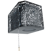 Обливное устройство для бани Каскад 60 л, хохлома черный (Изистим)