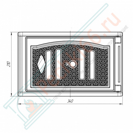 Дверца поддувальная «Артика» (Prometall)