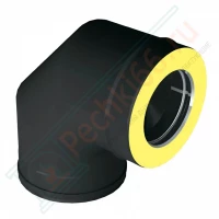 Отвод 90° V50R с изол (AISI-310S/0,8-ОЦИНК-RAL/0,5) d-300/400 (Вулкан-Cerablanket)