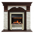 Электрокаминокомплект Dublin - Темный дуб / Сланец белый с очагом Cavendish Электрокаминокомплект Dublin - Темный дуб / Сланец белый с очагом Cavendish