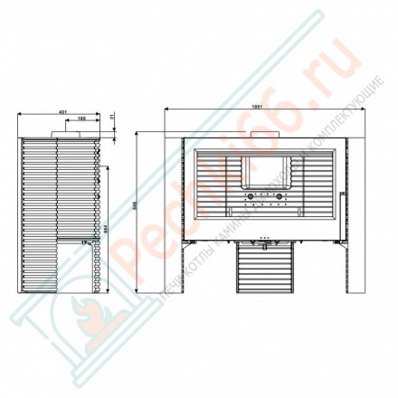 Печь-камин ITAYA (INVICTA)