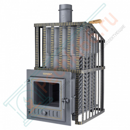 Чугунная печь для бани Гефест GFS-ЗК 30 (М) Ураган (ТехноЛит)