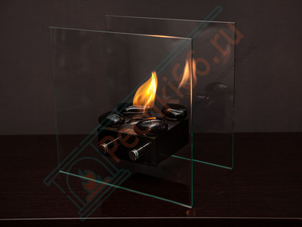 Биокамин Лондон M, чёрный (LuxFire)