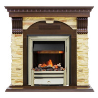 Электрокаминокомплект Dublin - Темный дуб / Сланец с очагом Cavendish