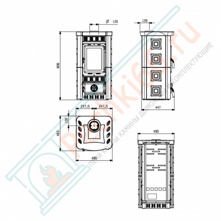 Печь-камин Gaia (La Nordica)